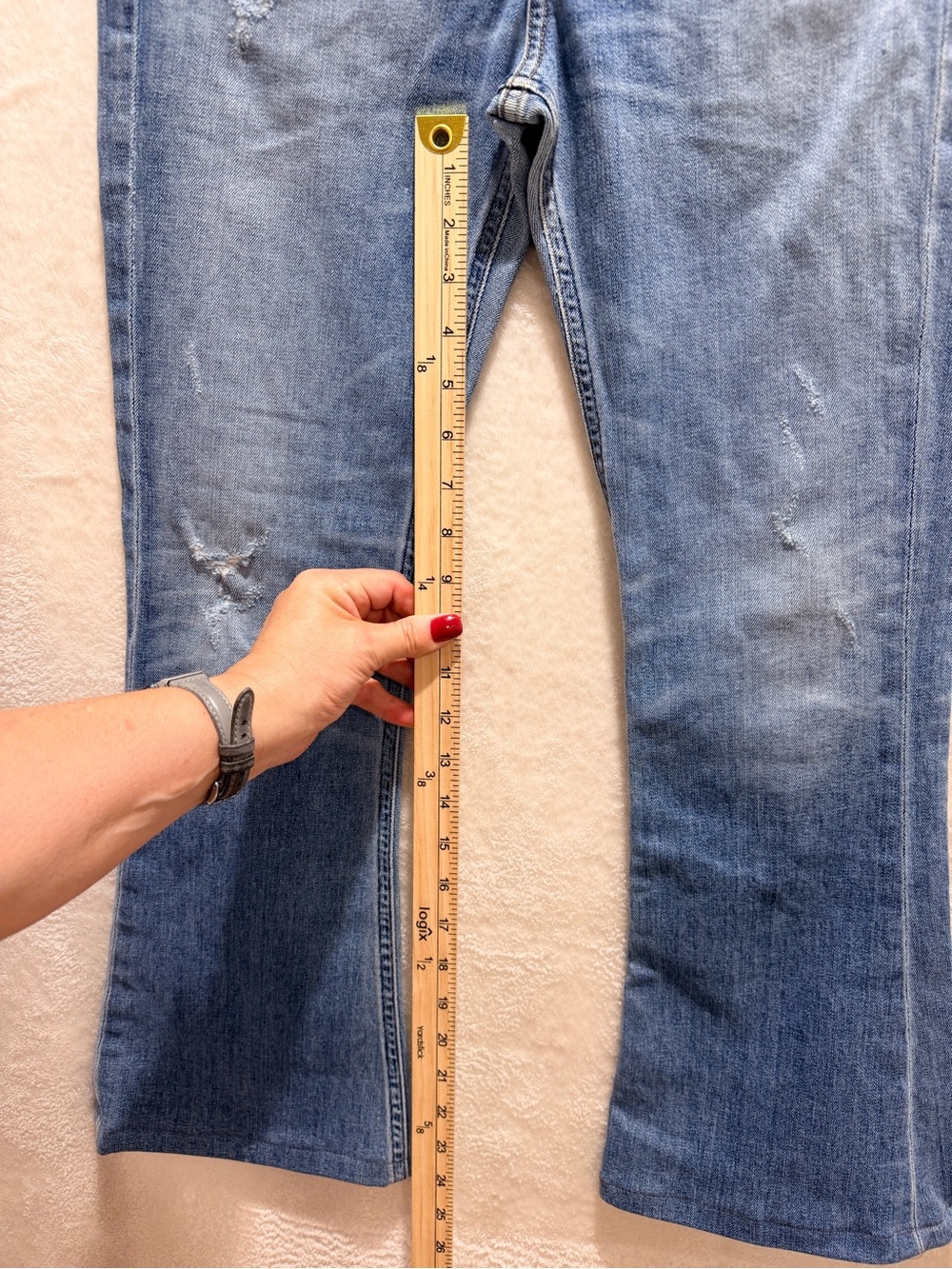 Citizens of Humanity Premium Vintage Bootcut Jeans 26 Made USA Distressed - Picture 13 of 15